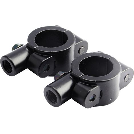 Universelle Schwarze Rückspiegelhalterung Für Motorradlenker, 10 Mm 7/8" Aluminiumklemme, 2 Stück