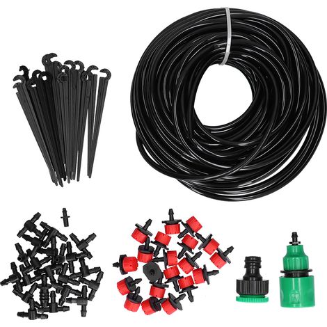 20 M 4/7 Schlauch Gartenbewässerungssystem Automatisches Tropfbewässerungsset Verstellbarer Tropfer Für Blumentöpfe Im Haus