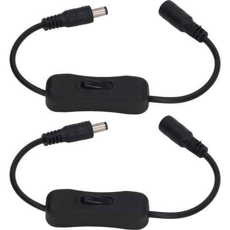 Stück Gleichstromkabel, 11,5 Zoll Lang, 12 V Gleichstrom, Mit Schalterfunktion, Dc-stecker/buchse Für Led-streifen, Überwachungskameras, Wasserpumpen