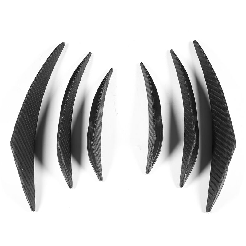 6-teiliger, Strukturierter Heckflügel Aus Kohlefaser, Canard-splitter, Diffusor, Heckspoilerlippe