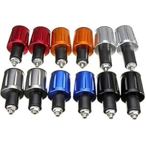 Jennifer 7/8 Zoll (22 Mm) Universal-motorradlenkergriffe, Beschwert, Vibrationsdämpfend – Schwarz