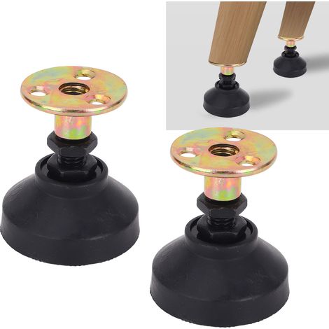 Höhenverstellbare Möbelfüße – 4er-set Mit Schraubklemme – Höhenverstellbar Von 5,31 Bis 6,71 Cm