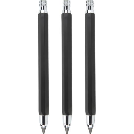 Mechanischer Zimmermannsbleistift, 3 Stück, 5,6 Mm, Markierwerkzeug, Holzbearbeitungs-marker-set, Schwarz