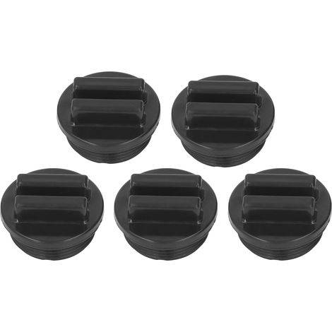 G1 1/2"-winterstopfen Mit Außengewinde, 5 Stück, Für Pool-rücklaufleitung, Ablauffilter Mit O-ring Für Thermalbäder, Schwimmbäder Und Whirlpools, Schwarz