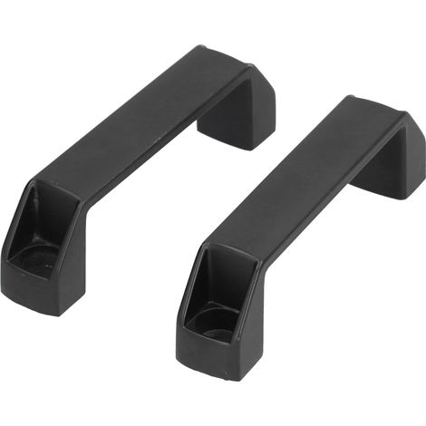 Ergonomischer Griff Aus Aluminiumlegierung, 2 Stück, Exquisit, Robust, Langlebig, Korrosionsbeständig, Schwarzer Schrank