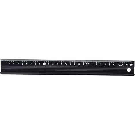 L-förmiges Schneidelineal Aus Aluminiumlegierung, Sicherheitswerkzeug Zum Zeichnen Und Basteln, Mit Gummiband Zum Messen Von Leder (30 Cm)