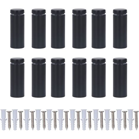Befestigungsset Für Wandwerbung Aus Edelstahl, 12-teilig, 19 X 50 Mm, Abstandsschrauben