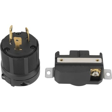 Drehverriegelungsstecker, 3-polig, Kompakt, Leicht, Praktisch, Verkabelung, Große Kontaktfläche, Stecker Und Buchse, Sicher Für Elektrische Anlagen
