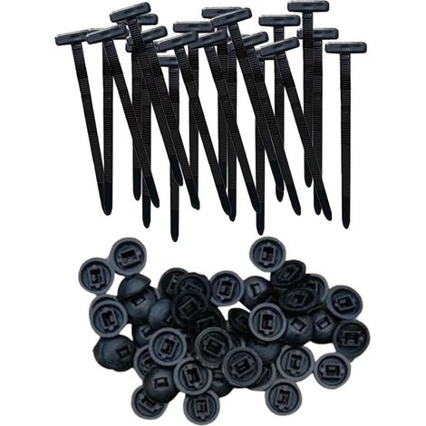 Nylon-kabelbinder, 100er-set, Wetterbeständige, Selbstsichernde Kabelbinder Für Heimwerkerarbeiten In Garage Und Fahrzeugreparaturen