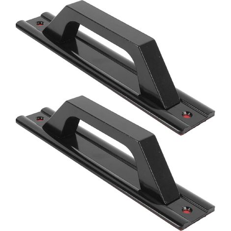 Schiebetürgriff Aus Aluminiumlegierung, Minimalistischer, Moderner, Bohrfreier Griff Für Kleiderschränke Im Scheunenstil, Schwarze Kleiderschrankschublade