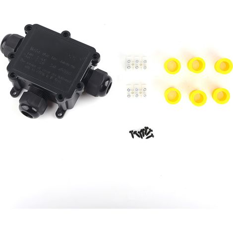 Ip68 Wasserdichte Kunststoff-anschlussdose, M686 Außenkabel, 3-wege-elektrobox Typ T