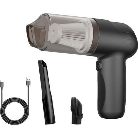 Kabelloser Autostaubsauger, Hohe Saugleistung 9000 Pa, Wiederaufladbar, 100 W, Fürs Büro