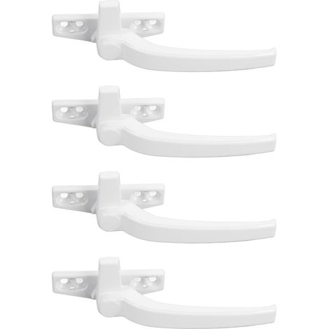 Fenstergriff Aus Aluminiumlegierung, Für Flache Und Nach Außen Öffnende Fensterflügel, Sicherheitsverriegelung, Links, Weiß