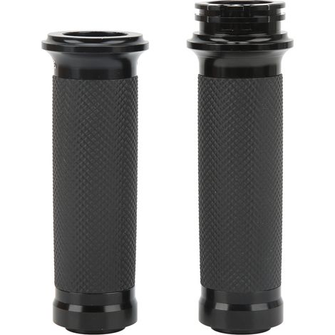 Paar Motorradlenkergriffe, 25 Mm, Schwarz, Komfortabler Griff, Eloxiert, Universell, Rostfrei, Für Motorräder Und Fahrräder