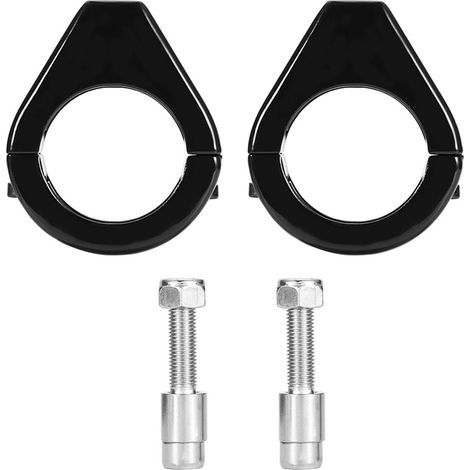Modifizierte Blinkerhalterung Für Motorräder Aus Aluminiumlegierung, 41-mm-gabelklemmen, Schwarz