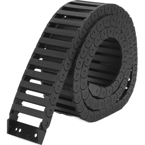 M Lange Nylon-schleppkette, Gute Zähigkeit Pa66, Temperaturbeständig, Schwarzer Kabelhalter Für Cnc-maschine