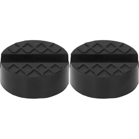 Gummierte Wagenheberplatte, Gute Anpassungsfähigkeit, Universelle Geschlitzte Hebescheibe, Wiederverwendbarer Adapter, 2 Stück