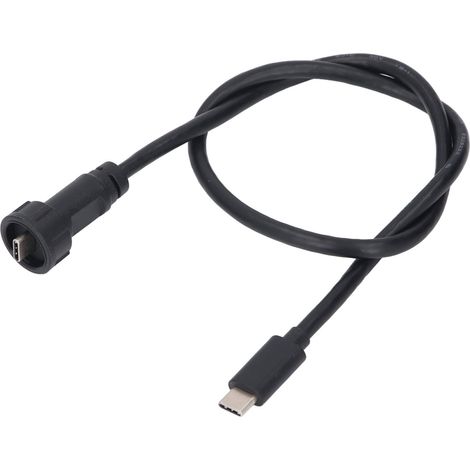 Usb-c-stecker Auf 0,5 M Kabel, Wasserdicht Nach Ip67/ip68, Gerader Stecker, 30 V 1,5 A Verlängerungskabel