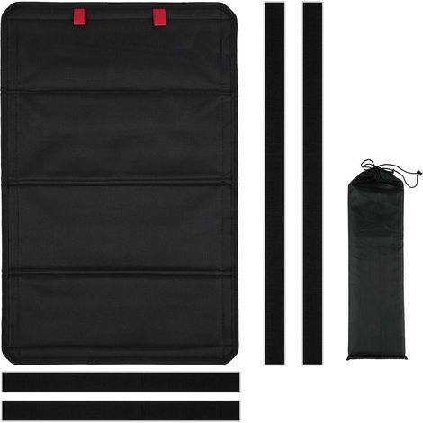 Sonnenschutz Für Wohnmobiltüren Und -fenster, Faltbare Magnetische Verdunkelungsabdeckung, Uv-schutz, Anhänger (25'' X 16'', Schwarz)