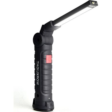 Große Magnetische Usb-led-taschenlampe, Leistungsstarke Und Multifunktionale Warnleuchte, Geeignet Für Kfz-reparaturen