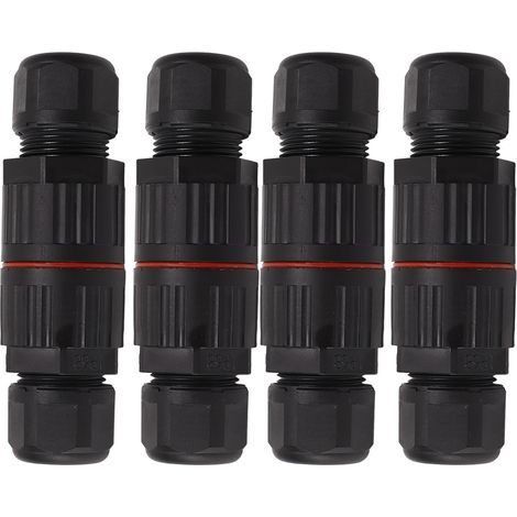 5-adrige Kabelverbinder, Ip68 Wasserdicht, Pa66 Schraubcrimpung, 450 V 32 A Luftfahrt-stecker, 4 Stück