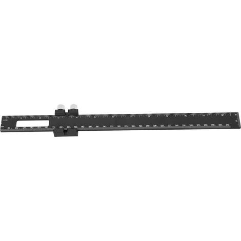 T-förmiger Winkelmesser Für Holzbearbeitung, Aus Aluminiumlegierung, Mit Verstellbarem Schiebeanschlag, Markierungen Und Metrischer Skala In 12 Zoll.