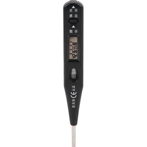 Spannungsprüfstift, Induktiver Typ, Ac 12–250 V / Dc 6–36 V, Elektrischer Prüfstift, Lcd-digitalanzeige