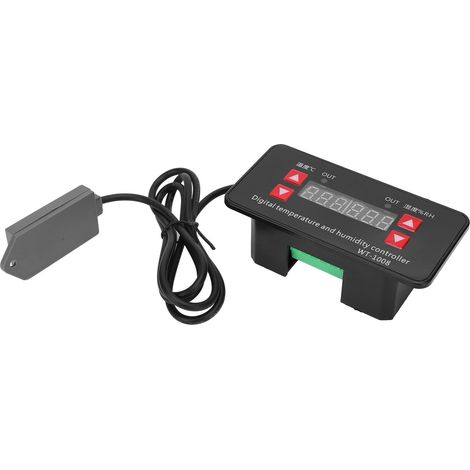 Temperatur- Und Feuchtigkeitsregler, Gewächshausschalter Mit Digitalanzeige Wt-1008 110–220 V Ac