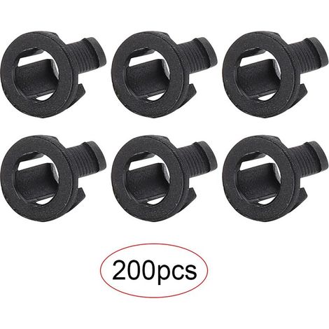 200 Stück Led-halter, Elektronisches Bauteilzubehör, Diodenhalter, Montage, Schwarzer Kunststoff, 5 Mm