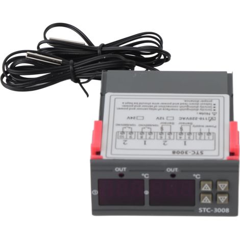 Temperaturregler Mit Doppelanzeige-sondensensor (110-220 Vac)