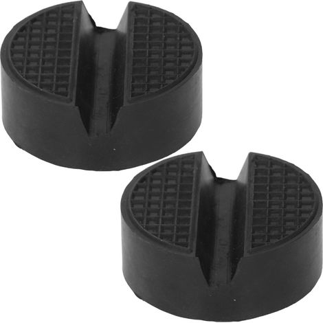 Runder Gummi-wagenheberadapter, Universeller Hebeschutz Für Geschlitzte Wagenheber, 2 Stück