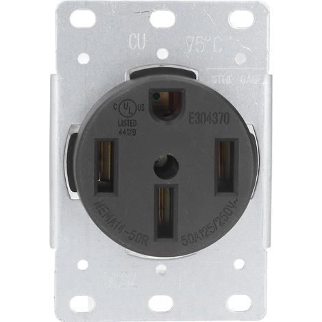 Industrielle Steckdose Nema 14-50r, Amerikanischer Standard, 4-polig, 50 A, 125 V/250 V