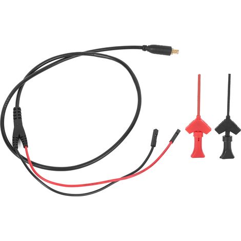 Testkabelstecker Mit 2-mm-testhaken, Roter Und Schwarzer Öffnung Für Oszilloskope