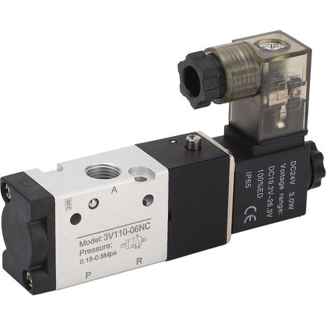 Pneumatisches Magnetventil, 1/8 Zoll Npt, 2-positionen, 3-wege-gleichstrom-24v-druckluftschalter Zur Steuerung