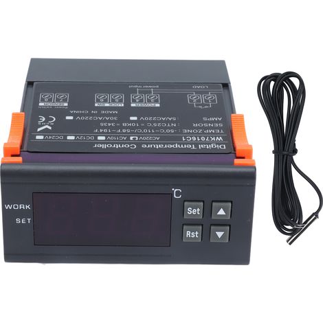 Elektronischer Thermostat Mit Digitalem Temperaturregler Und Lcd-anzeigefühler, Ac220v/5a