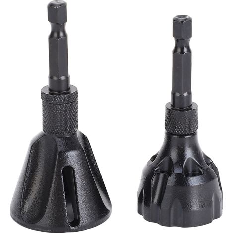Entgratwerkzeug Aus Wolframstahl, 2-teilig, 3 Schneiden, 1/4-zoll-sechskantschaft, Zum Entgraten Bis Zu 20 Mm X 25 Mm