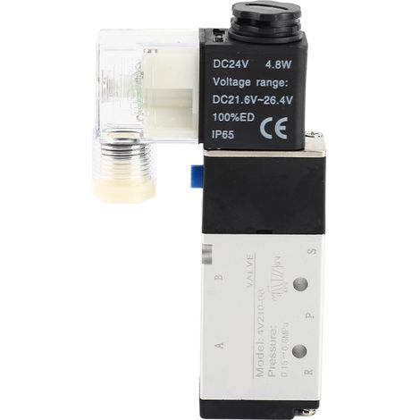 Pneumatisches 2-wege-magnetventil, Verschleißfest, Aus Aluminiumlegierung, Ersatzteil 4v210 08 Dc24v