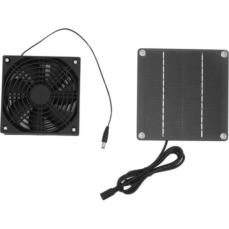 Lüfterset Für Monokristalline Silizium-solarpaneele, 2200 U/min Abluft Mit Schutzabdeckung Für Gewächshäuser