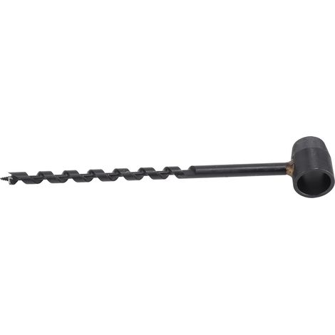 Schwarzer Handbohrer, Hohe Härte, Leicht, Tragbar, Überlebenswerkzeug Für Holzarbeiten In Der Wildnis, 10 Bis 230 Mm / 0,39 Bis 9,06 Zoll