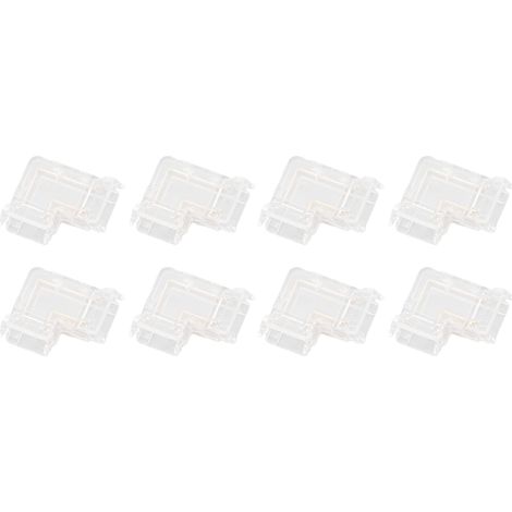 Stück Led-streifen-verbinder, Professionell, Transparent, 3-polig, L-förmig, Cob Für Cob-led-streifen