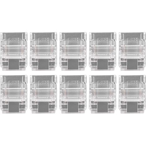 Led-streifenverbinder, Lötfreie Led-streifenverbinder, 10 Stück, 2 Pins, 10 Mm