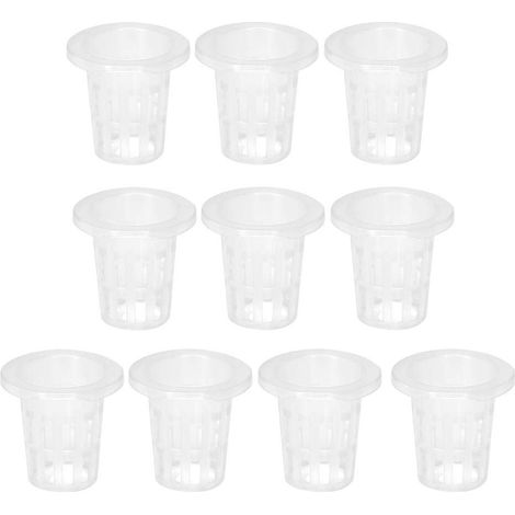 10-teiliges Set Atmungsaktive Hydroponik-pflanzkörbe Aus Kunststoff Für Garten Und Balkon