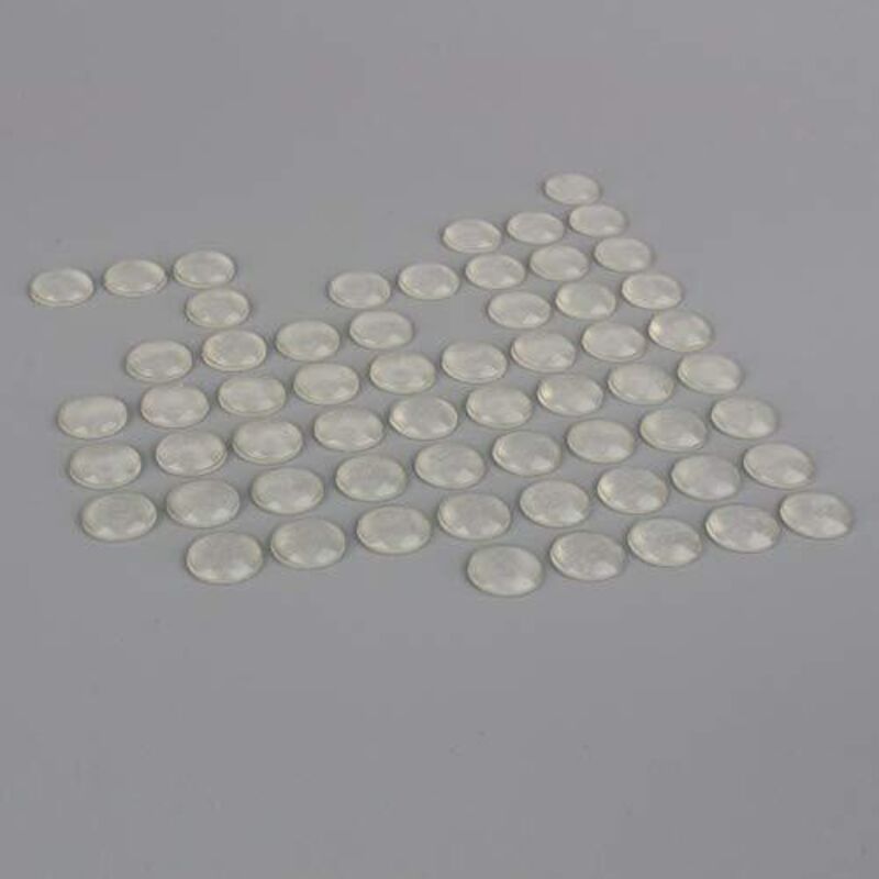 Packung Mit 100 Selbstklebenden, Transparenten Gummipuffern Für Schubladen- Und Schranktüren Sowie Schubladen, 8 X 2,5 Mm