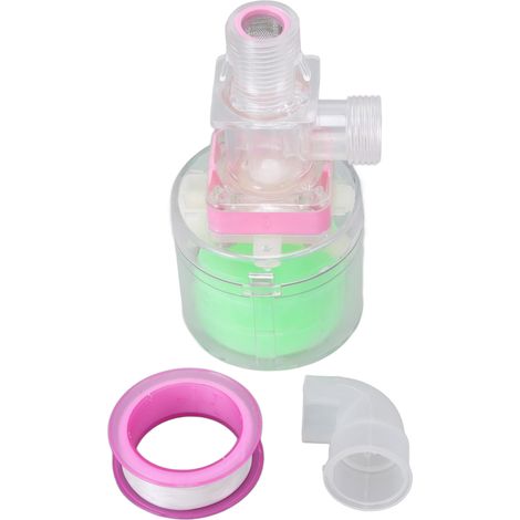 Vollautomatisches, Transparentes Wasserhebel-steuerventil, Kunststoff-drehtellerbehälter, G1/2-schwimmerkugelventil, Wassereinlass Oben