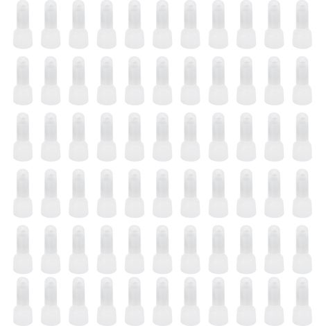 1000 Stück Geschlossene Crimp-endkappen In Transparenten Nylon-kabelverbindersets Ce2