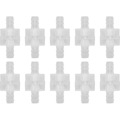 Einweg-steuerventil, Durchscheinender, Federbelasteter Wasserabsperrschlauch Für Die Chemische Industrie, 8 Mm/0,3 Zoll, 10 Stück