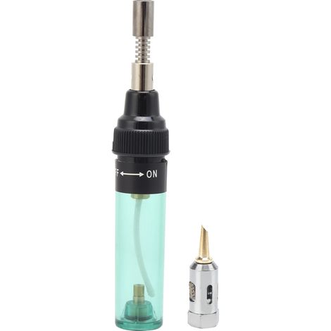 Nachfüllbarer Gaslötkolben, 8 Ml Reines Butan, Tragbares Lötgerät Va-100, Transparent Grün