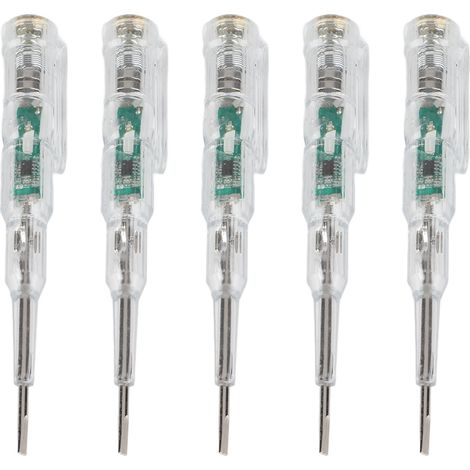 Multifunktionaler Elektrischer Prüfstift Mit Heller Led-leuchte, Transparentem Gehäuse Und Induktivem Schraubendreher