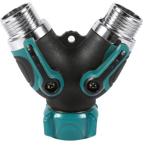 1 Stück Npt 3/4" 2-wege-y-förmiges Hochleistungs-gartenschlauchverteilerventil Wasserschlauchanschlussadapter