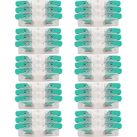 3-poliger Elektrischer Drahtverbinder, 10 Stück, Schnellanschlussklemme, Elektrische Kabelverbinder 0,5 Bis 6 Mm² 41 A 450 V